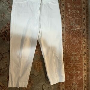 White Cropped Pants
